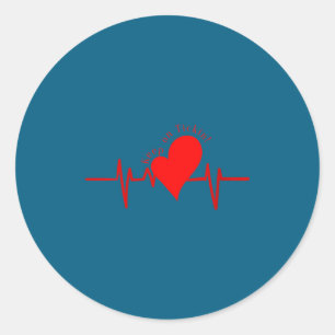 Adesivo Mulheres Continuem Tickin! Ekg Batimento Cardíaco 