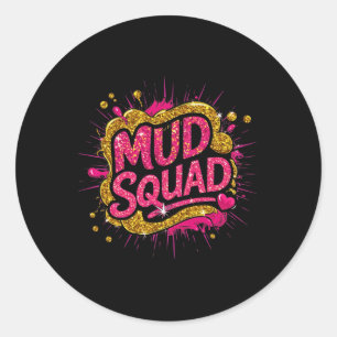 Adesivo Mulheres Correm Moças De Esquadrão Muddy A Correr