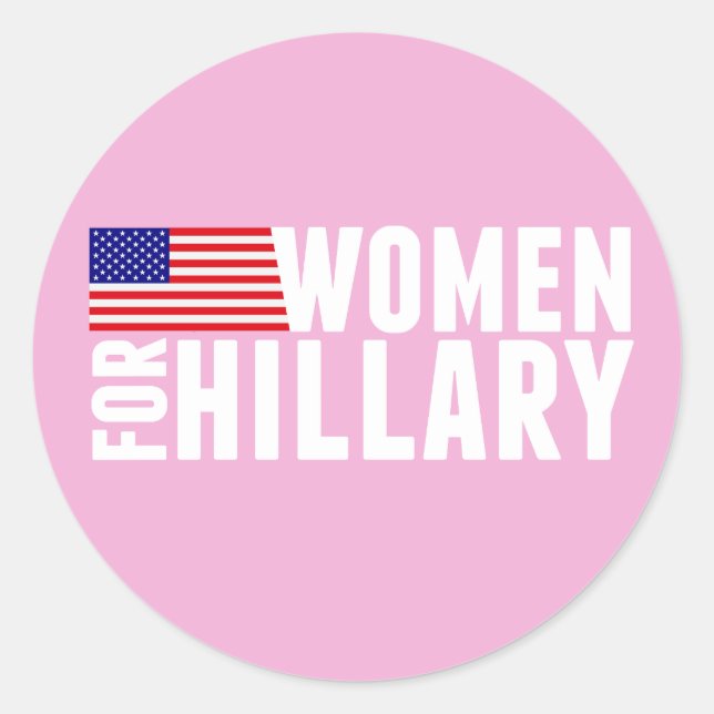 Adesivo Mulheres de Rosa Hillary (Frente)