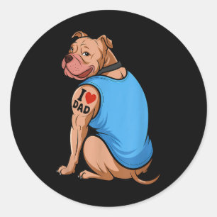 Adesivo Mulheres Engraçadas Cachorro Pitbull Adoro Tatuage