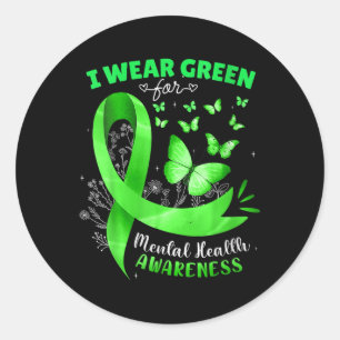 Adesivo Mulheres Eu Visto Verde Para Sensibilização Mental