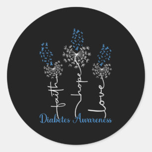 Adesivo Mulheres Faith Esperam Amar Diabetes Conscientizaç