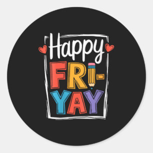 Adesivo Mulheres Feliz Sexta-feira Fri-yay Professora Esco