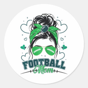 Adesivo Mulheres Futebol Mãe Confusão Cabelo Rolo Futebol 