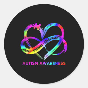 Adesivo Mulheres Infinitas Autismo Cardíaco Aceitam Embr