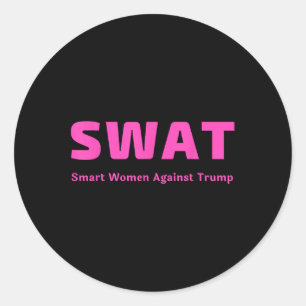Adesivo Mulheres Inteligentes Contra Trump-Pink Swap Anti-