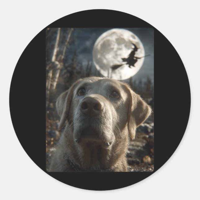 Adesivo Mulheres Labradoras Engraçadas Selfie Lua Cheia Vo (Frente)