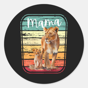 Adesivo Mulheres Mama Lion Lioness Nova Mãe Mamãe Bonita P