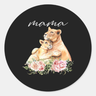 Adesivo Mulheres Mama Lioness Mostra Novo Presente de Mamã
