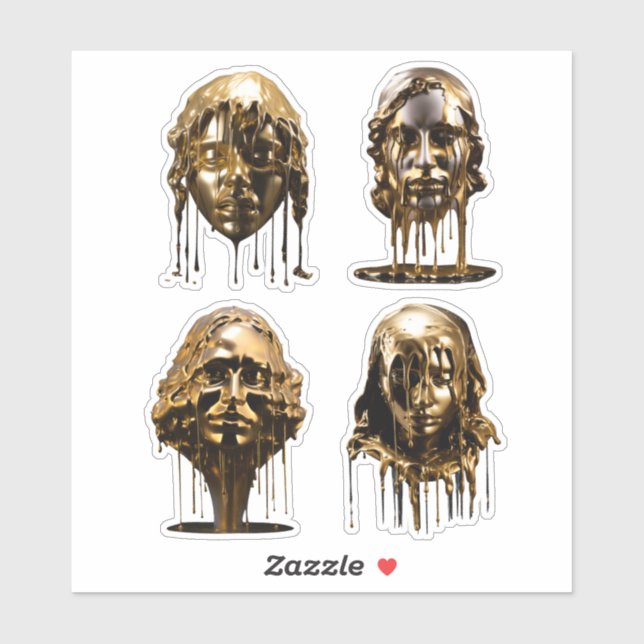 Adesivo Mulheres Marble Elegantes enfrentam violações Dour (Folha)