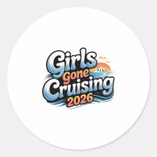 Adesivo Mulheres Meninas Cruzeiros 2026 Férias de Cruzeiro