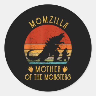 Adesivo Mulheres momzilla mãe de monstros vintage mãe