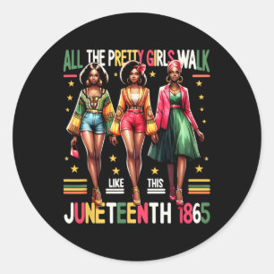 Adesivo Mulheres Negras 18 de junho de 1865 Celebram a Lib