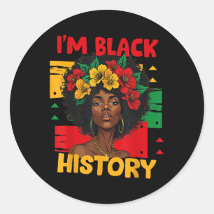 Adesivo Mulheres Negras Afro Cabelo Negro História Mês Eu 