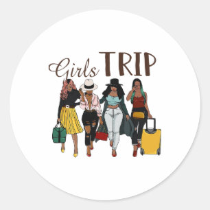 Adesivo Mulheres Negras Viajam Afro Queen Melanin African