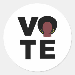 Adesivo Mulheres Negras Votam Eleição Política Votos Negro