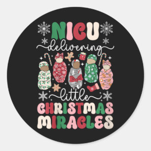 Adesivo Mulheres Nicu Natal Milagres Nicu Enfermeira Xmas