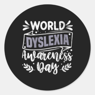 Adesivo Mulheres no Mundo Dislexia Sensibilização Dia Engr
