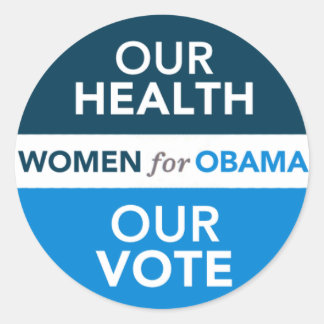 Adesivo Mulheres para Obama - Nossa Saúde Nosso Voto
