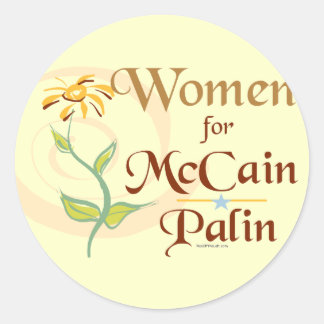 Adesivo Mulheres Pelo McCain Palin Sticker
