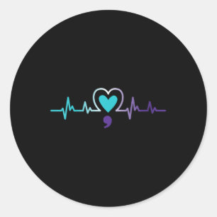 Adesivo Mulheres Prevenção ao Suicídio por Semicolon Pulsa