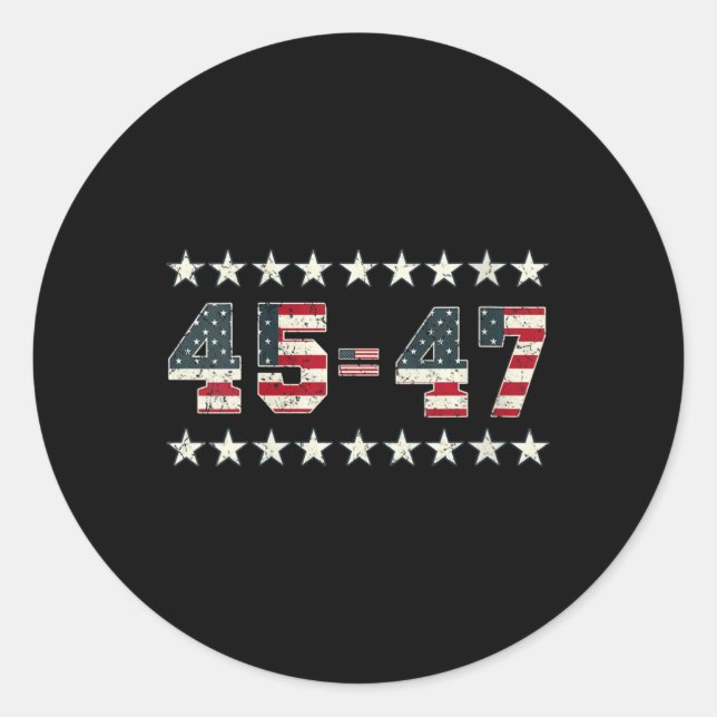 Adesivo Mulheres Pro Trump 2024 45th Potus 45=47 President (Frente)