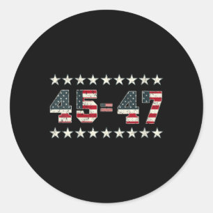 Adesivo Mulheres Pro Trump 2024 45th Potus 45=47 President