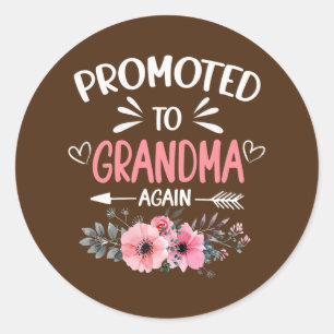Adesivo Mulheres Promovidas à Vovó Novamente Flores