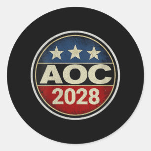 Adesivo Mulheres Retro Aoc 2028 Lutar Contra Resi