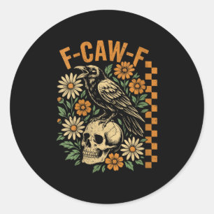 Adesivo Mulheres Retro Coroa Preta F-caw-f Pássaro Preto F
