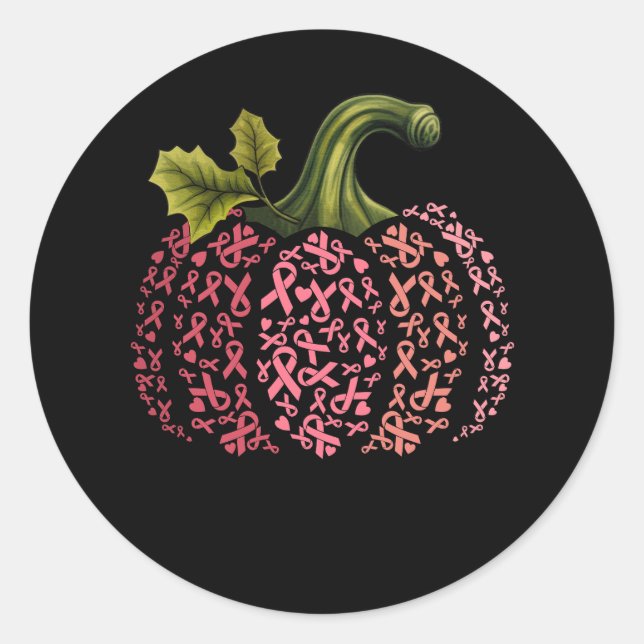 Adesivo Mulheres Rosa Fita Pumpkin Sensibilização para o C (Frente)
