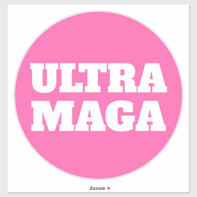 Adesivo Mulheres Rosa Ultra MAGA são Trump (Folha)