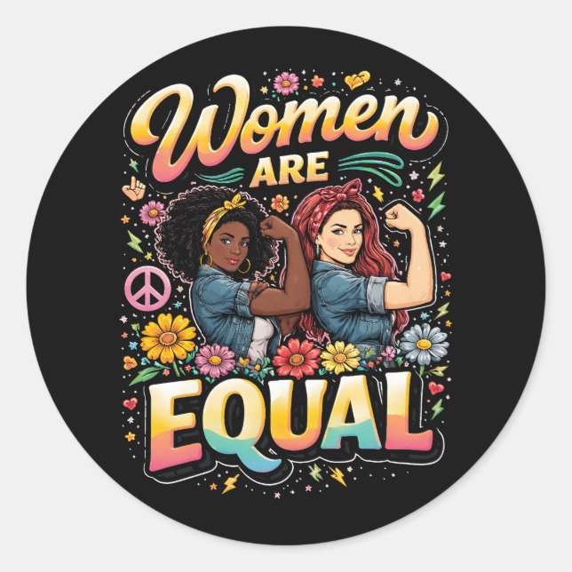 Adesivo Mulheres São Iguais (Frente)