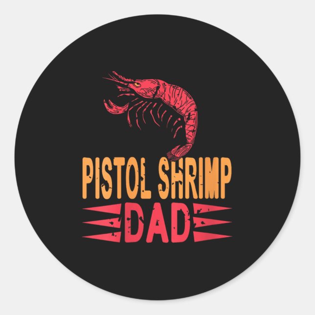 Adesivo Mulheres Stol Shrimp Pai Crustacean Humor Para Mar (Frente)