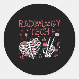 Adesivo Mulheres Técnica em Radiologia de São Valentim Esq