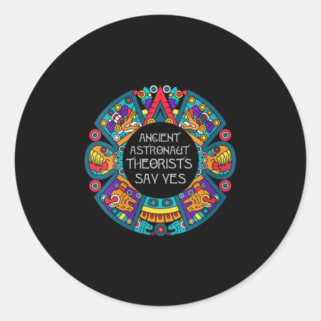 Adesivo Mulheres Teóricas Astronautas Antigas Dizem Sim-al (Frente)