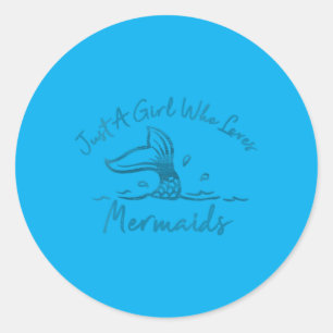 Adesivo Mulheres Uma Menina Que Ama Mermaids Cauda De Peix