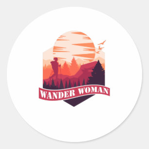 Adesivo Mulheres Vagas Andando Montanhas Adventure
