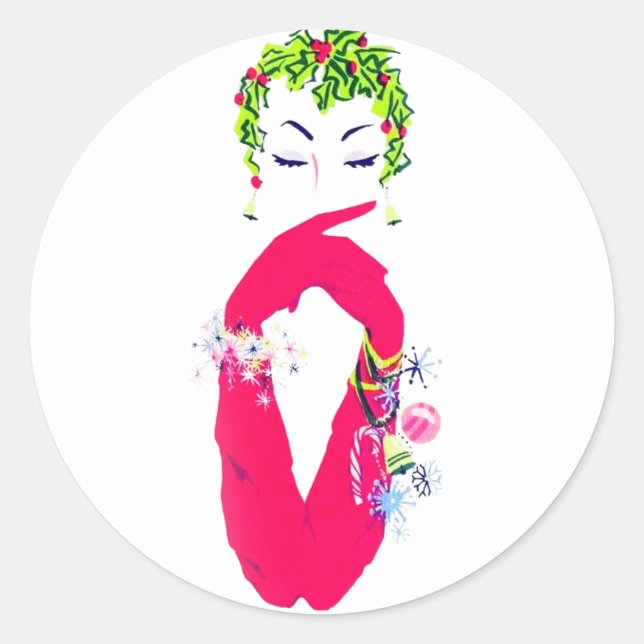 Adesivo Mulheres Vintagais Fashionáveis Jingle Todo o Cami (Frente)