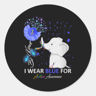 Adesivo Mulheres Visto Consciência do Autismo Azul - Aut d