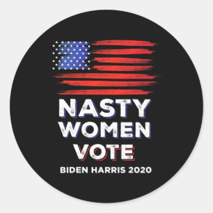 Adesivo Mulheres Votam Biden Harris 2020 Sinalizador Dos E