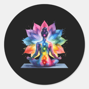Adesivo Mulheres Yoga Meditação Espiritual Energia Corpora