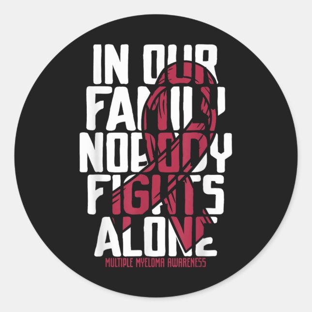 Adesivo Múltiplo Mieloma Suporte Família Múltiplo Mieloma  (Frente)
