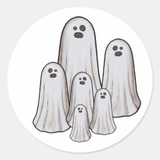 Adesivo Múltiplos fantasmas halloween
