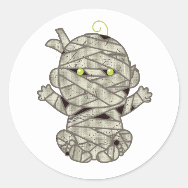 Adesivo Mummy Baby Eyes Green ID683 (Frente)