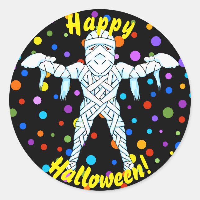 Adesivo Mummy Halloween Stickers (Frente)