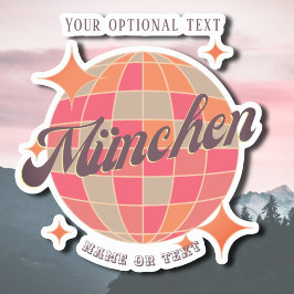 Adesivo München Mich Bavaria Alemanha Retro disco