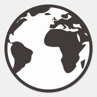 Adesivo Mundo B/W