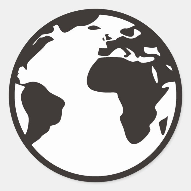 Adesivo Mundo B/W (Frente)