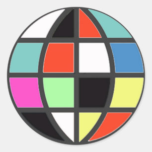 Adesivo mundo colorido
